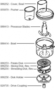 Bosch Universal Food Processor Attachment Parts